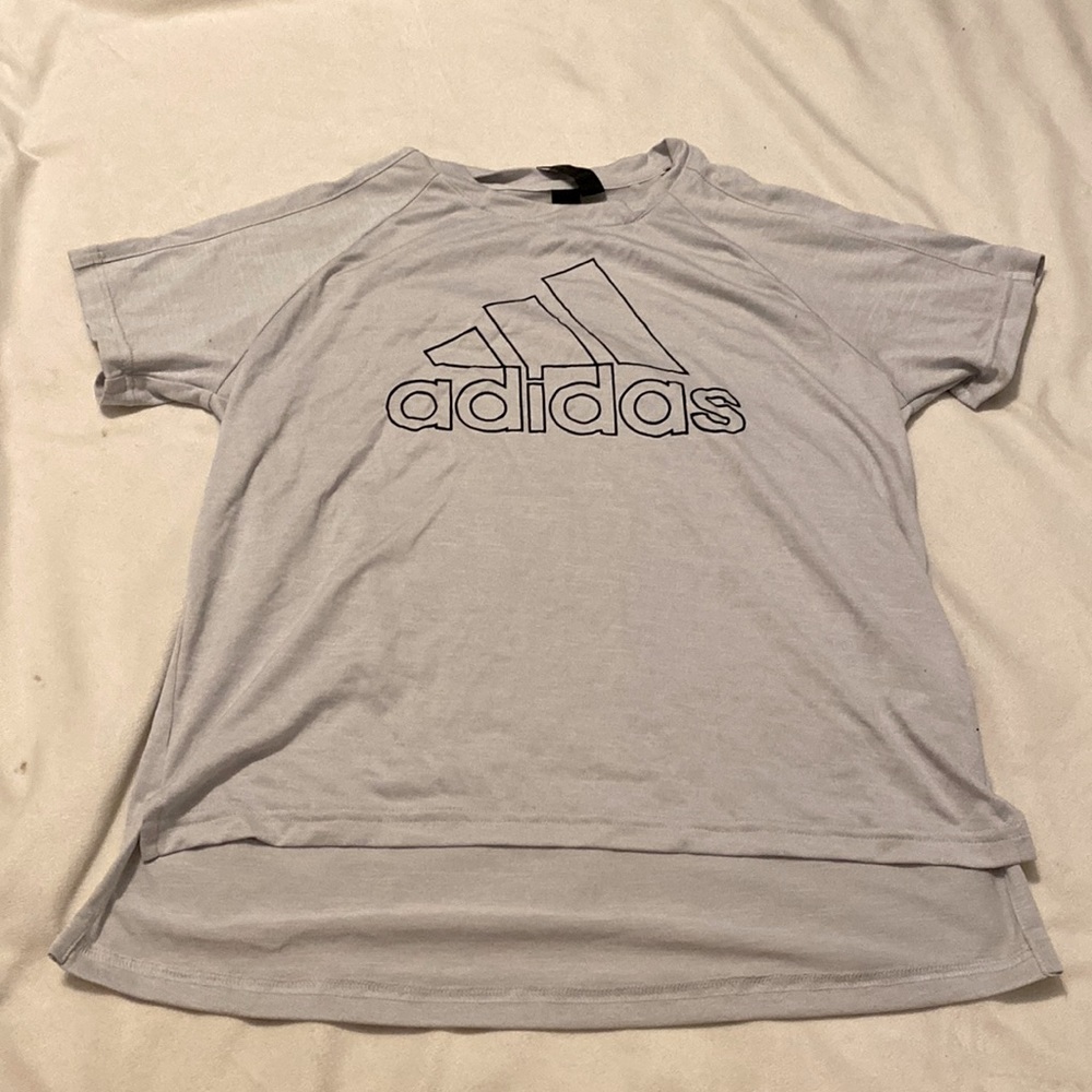 gray adidas t shirt